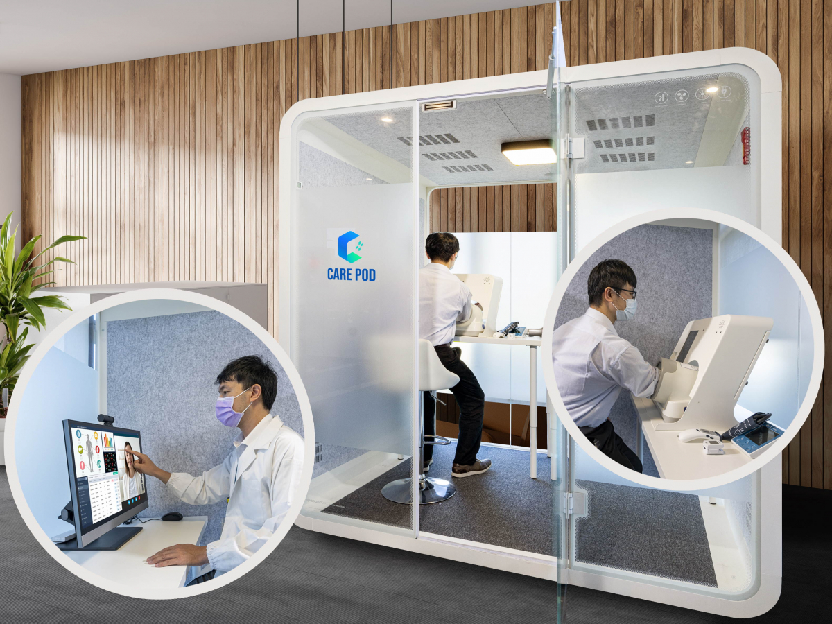 达擎于医疗科技展中展出＂远距诊疗舱＂，以因应医疗数字化及社会高龄化趋势下、复诊及慢性病患等族群对于远距看诊需求逐渐升高所推出的创新整合方案。多功能合一、高隐私性的远距诊疗舱可根据病患端与医师端的不同需求，提供弹性化及客制化功能，节省医生和病患的精力及时间