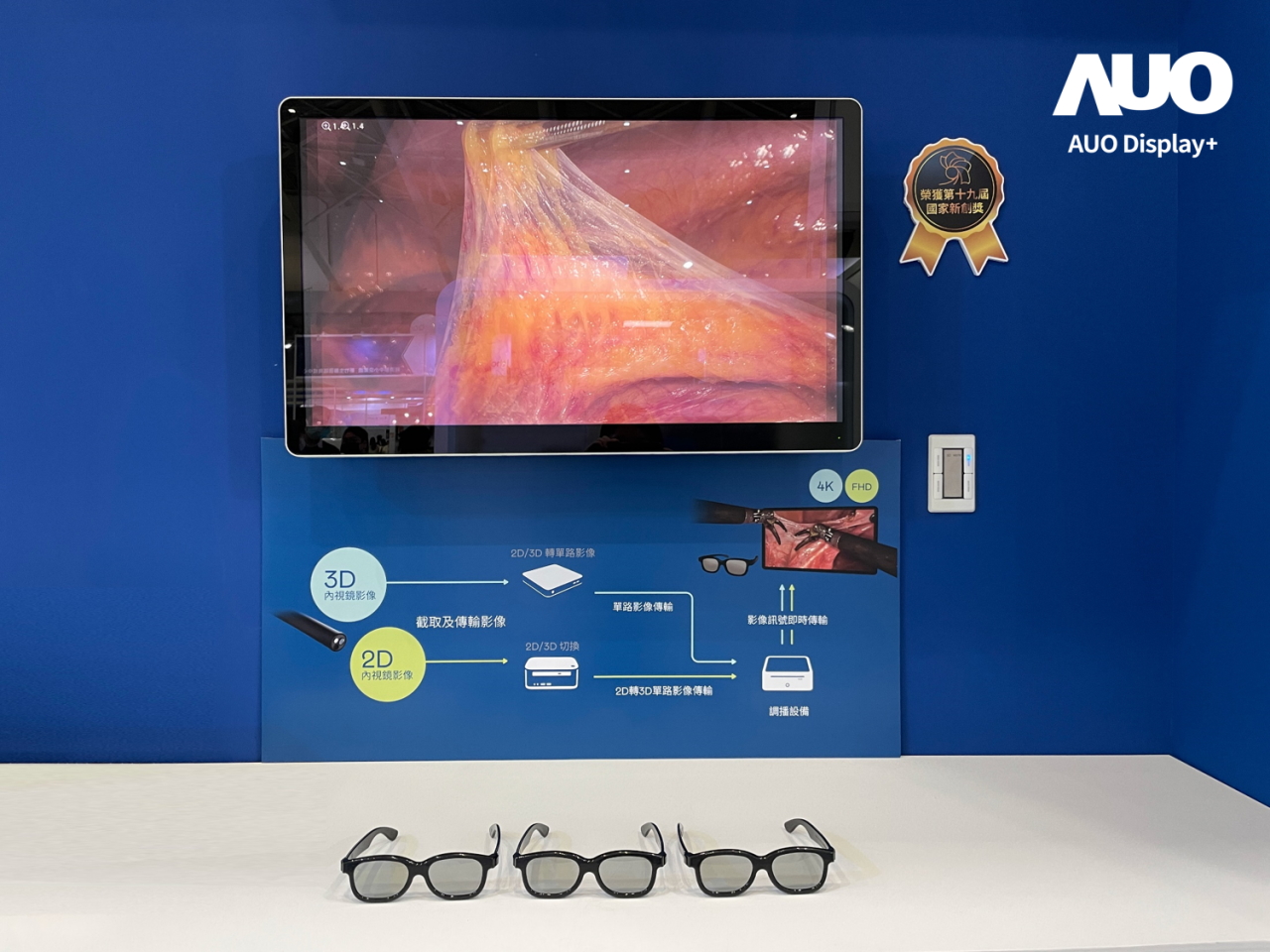 達擎寬視角3D醫療顯示器，協助醫護團隊成員於手術進行時，皆能看到一致性的3D影像，提高溝通效率，使手術更精準、快速完成達擎寬視角3D醫療顯示器，協助醫護團隊成員於手術進行時，皆能看到一致性的3D影像，提高溝通效率，使手術更精準、快速完成