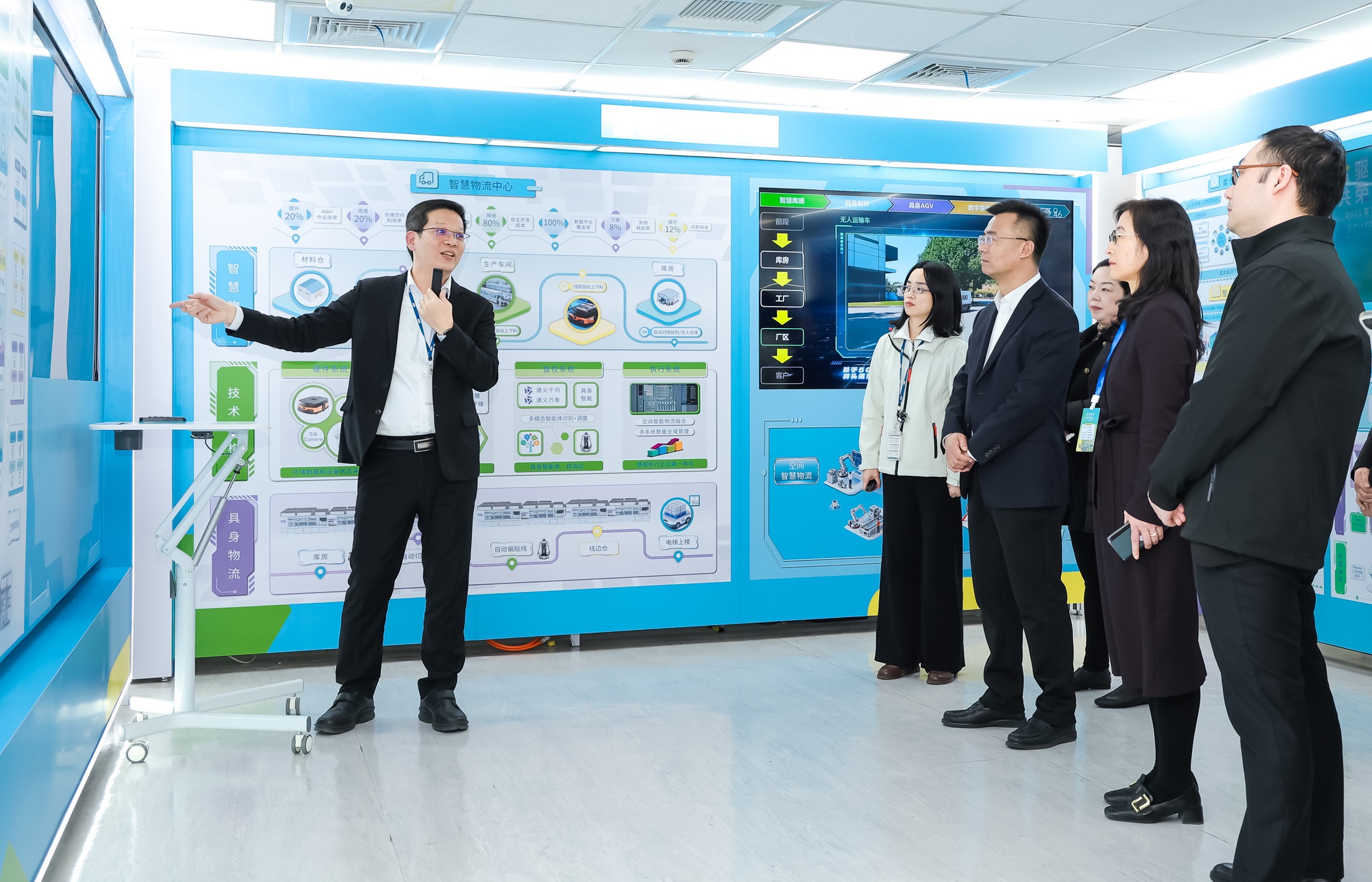 开云电竞苏州展示&rdquo;智能体&rdquo;在工业场景的深度应用，与&rdquo;具身智能&rdquo;在生产场景的创新整合，全面升级生产与管理流程，构建全链路智能制造体系，打造柔性自主工厂