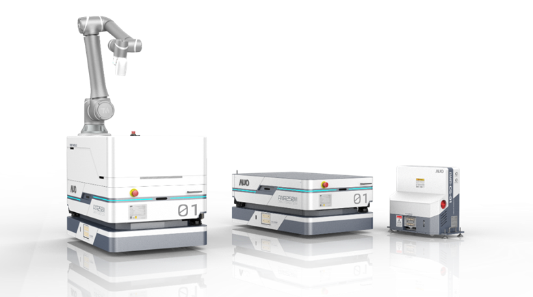 友達數位開發的自主式移動機器人（AMR250M），搭配全向輪並結合AI演算法、2D LiDAR、3D攝影機等技術，協助客戶實現產線全自動化